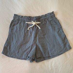 H&M Linen Shorts, Blue size medium